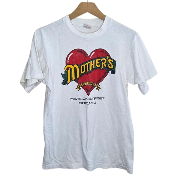 Vintage Fruit Of The Loom | Mother's Division Street Chicago Graphic Tee Medium - Picture 1 of 7